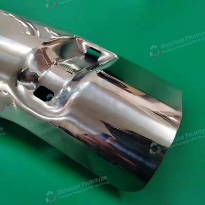 Prototip derin çekim metal damgalama SUS304 fırçalama atış patlama motosiklet için